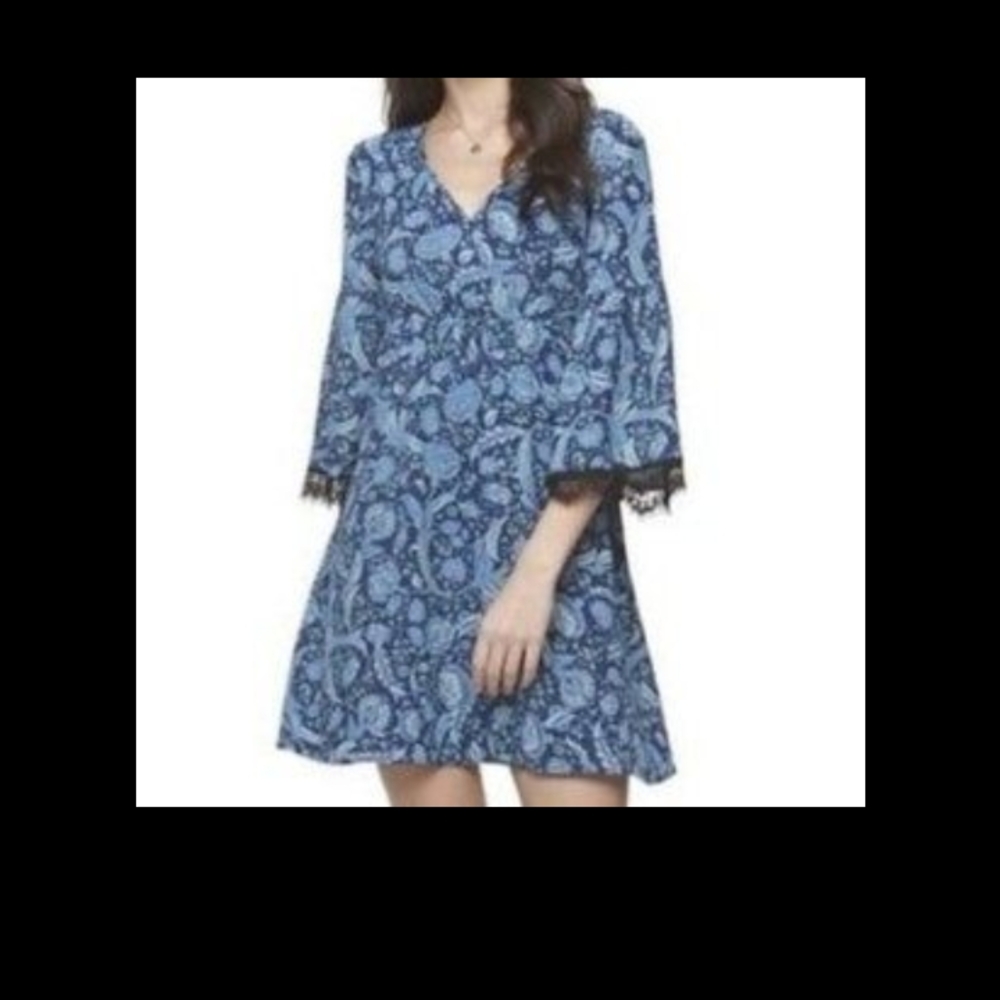 Candie's Blue Paisley Mini Dress